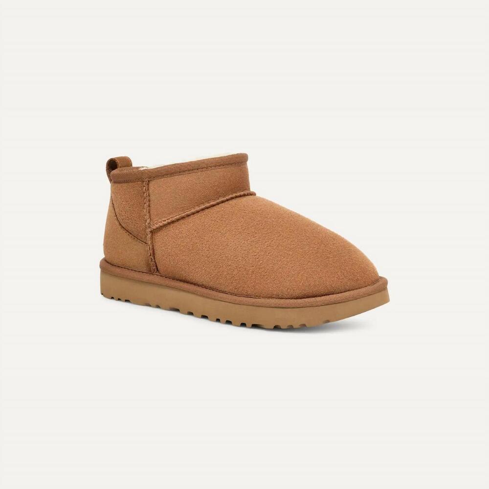 NEW UGG women's classic ultra mini boot in chestnut